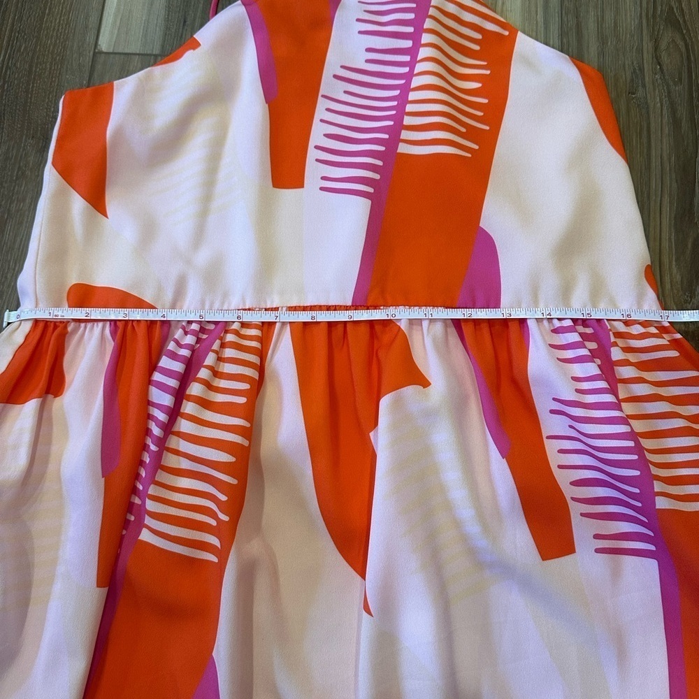 NWT Crosby by Mollie Burch Elle Pink Orange Halter Dress - Sz Small - Picture 4 of 7